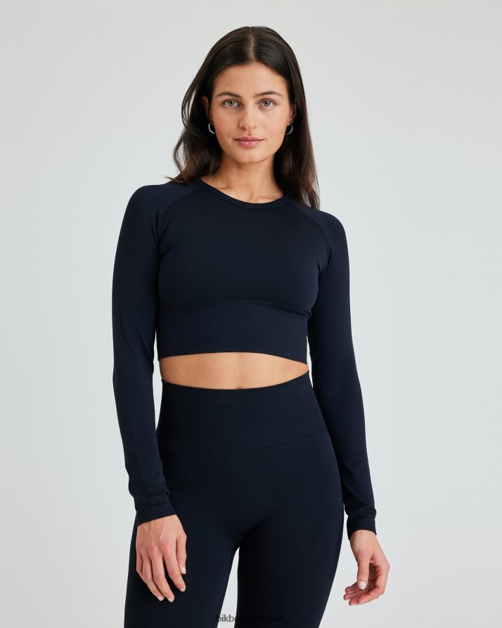 Bik Bok nw basic sømløs langærmet T84NL234 tøj sort