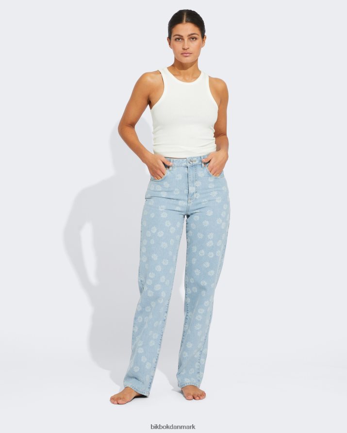 Bik Bok jp almindelig bred blomst T84NL47 tøj blå